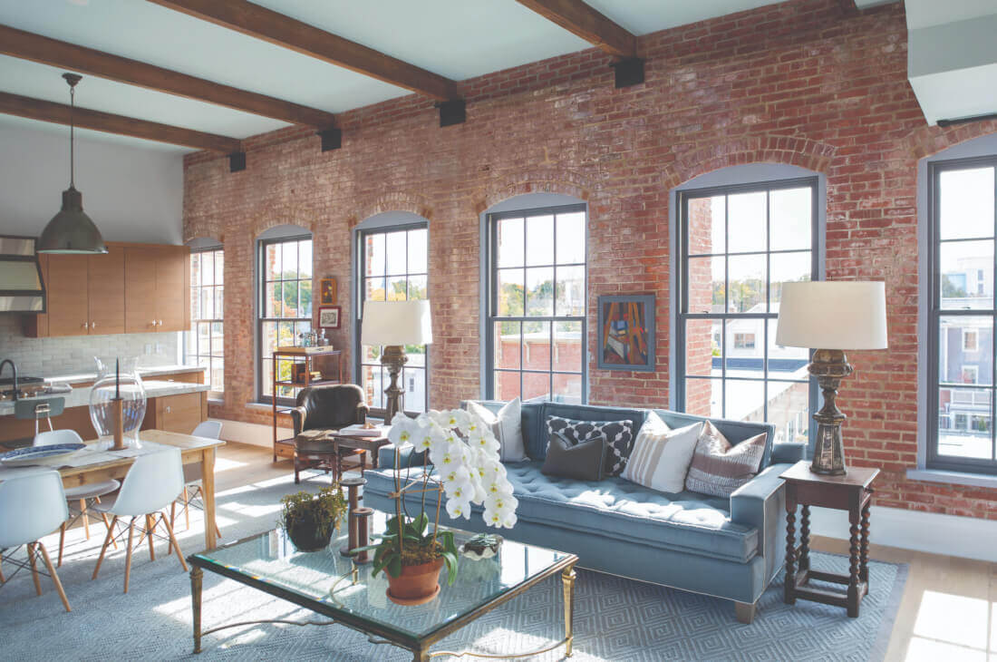 Andersen E Series Wood Clad Double Hung Windows with Simulated Divided Lites