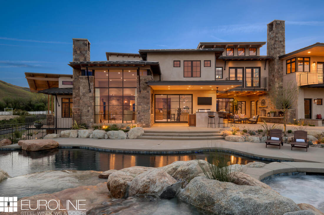 Euroline Contemporary Desert Oasis Multi Slide Door