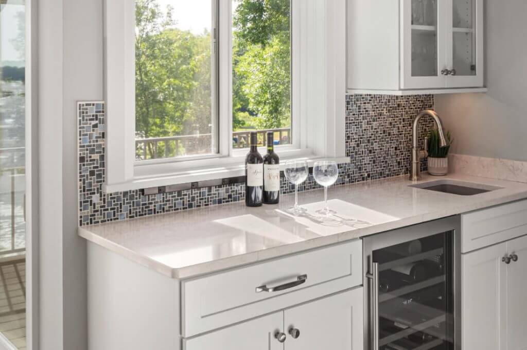 Marvin Elevate Fiberglass Clad, Painted Wood Gliding Window